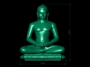 Gautam Buddha 3Dプリントモデル