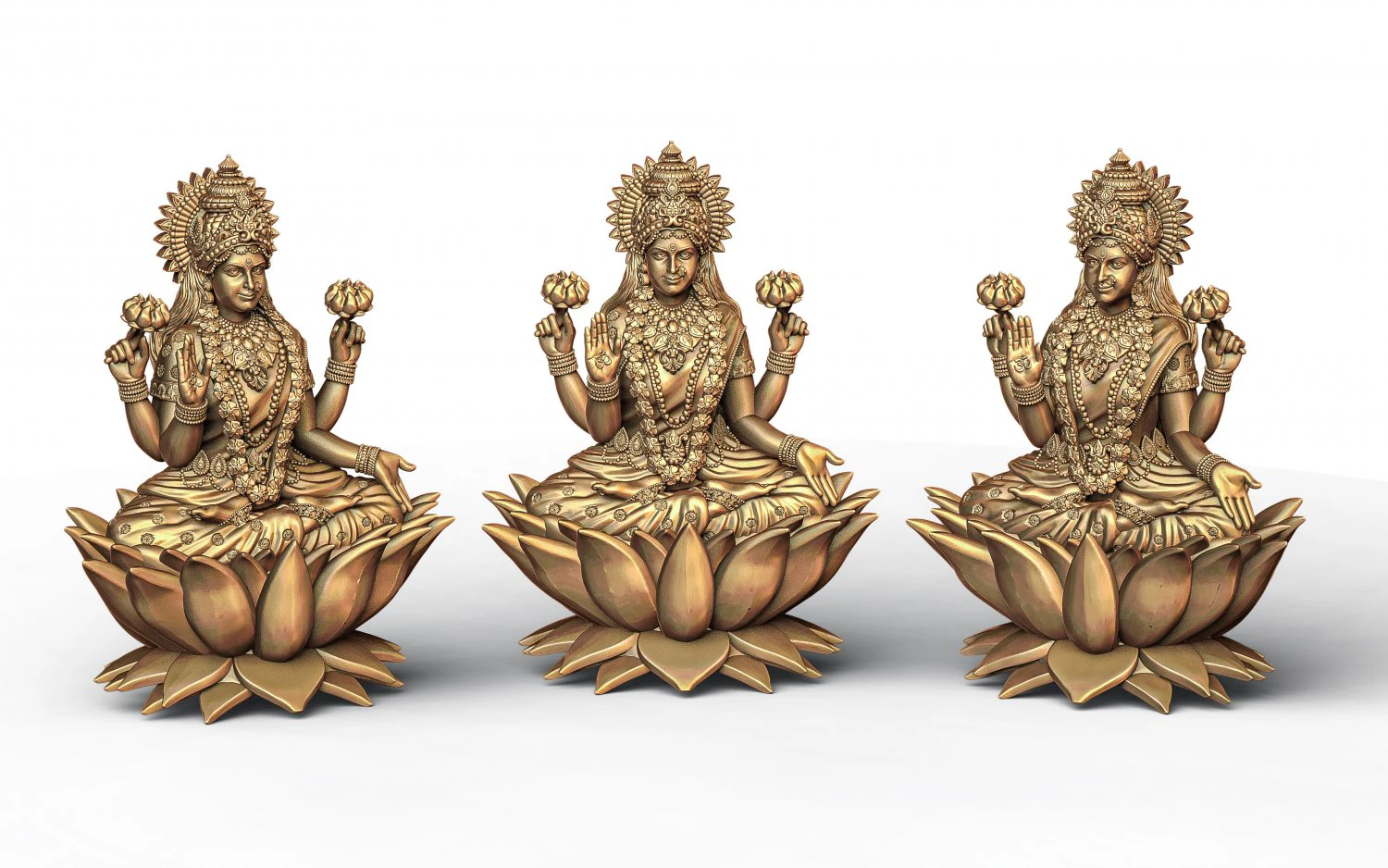 Saraswati Mata 01 3D Print Model .c4d .max .obj .3ds .fbx .stl .blend