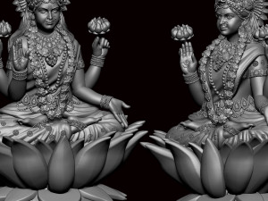 Saraswati Mata 01 3D Print Model
