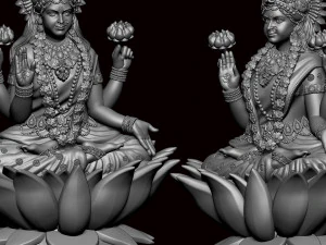 Saraswati Mata 01 3D Print Model