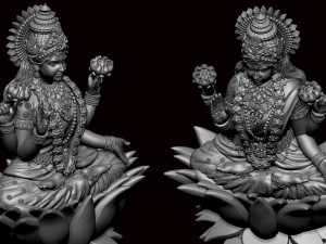 Saraswati Mata 01 3D Print Model