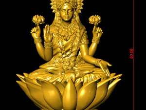 Saraswati Mata 01 3D Print Model