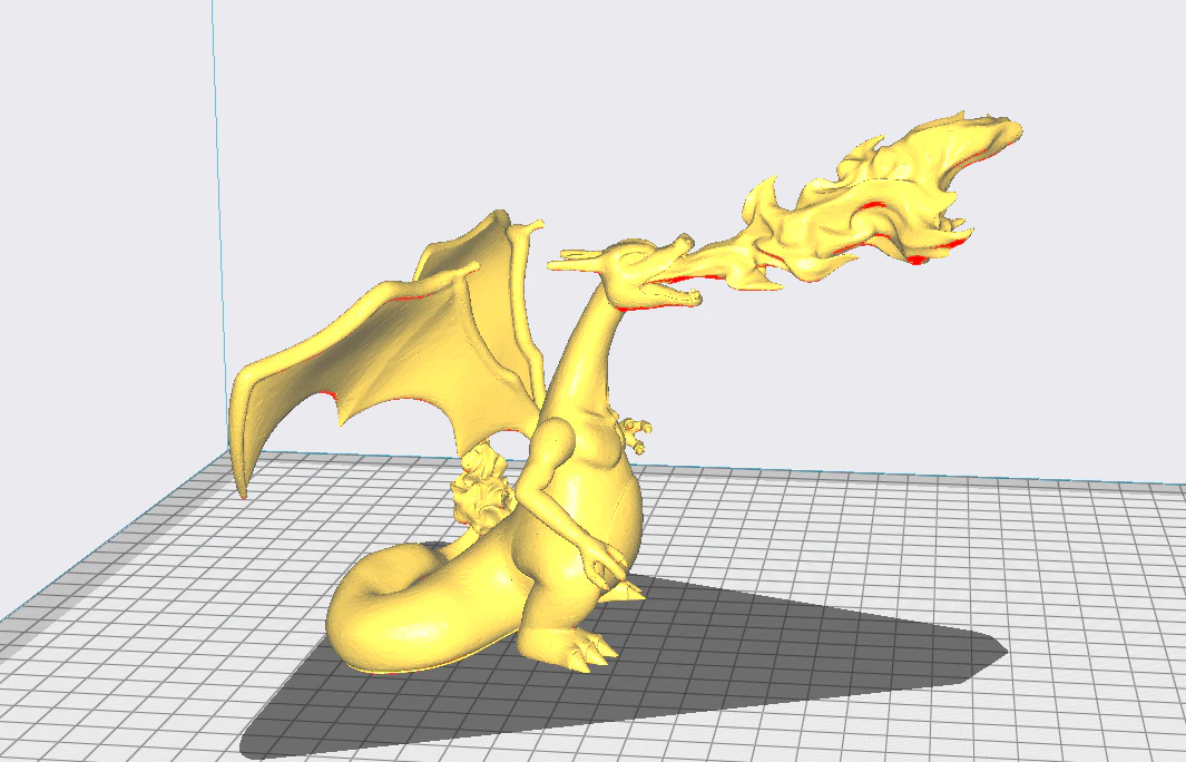charizard stl file 3D Model .c4d .max .obj .3ds .fbx .stl .blend 