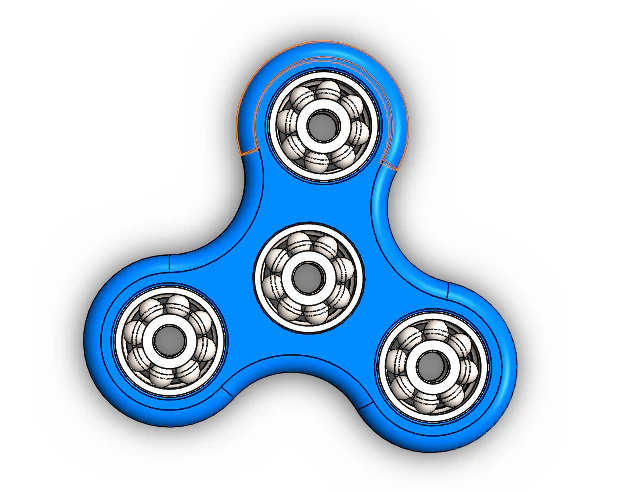 fidget spinner 3D Model .c4d .max .obj .3ds .fbx .stl .blend