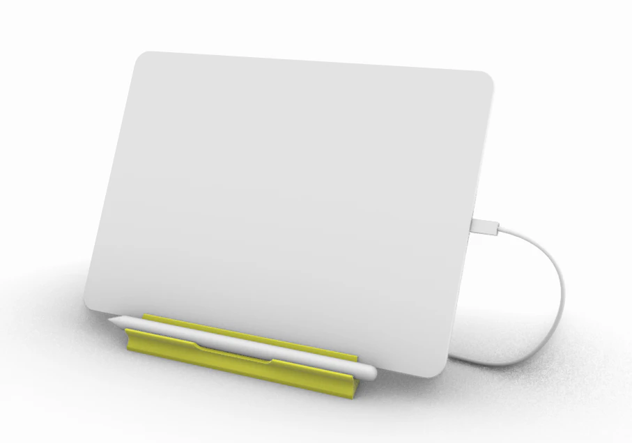 Ipad stand with apple pencil 3D Model .c4d .max .obj .3ds .fbx .stl .blend 