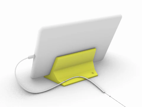 Ipad stand with apple pencil 3D Model