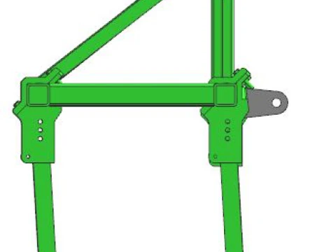 MOUNTED CHISEL CULTIVATOR 3D Model