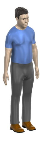 Human male 3D Model .c4d .max .obj .3ds .fbx .stl .blend 