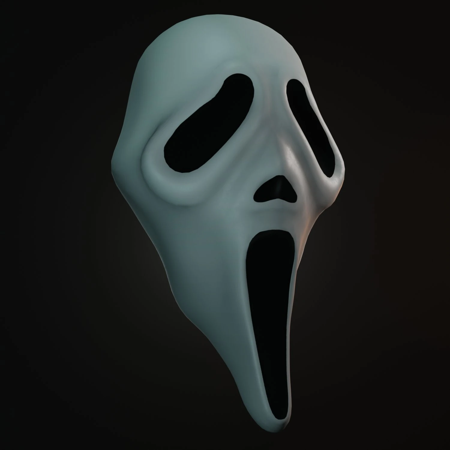 A m&aacute;scara do Grito Ghostface Modelo 3D .c4d .max .obj .3ds .fbx .stl .blend 