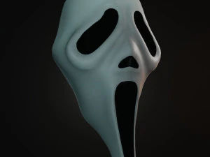 La maschera da urlo Ghostface Modello 3D