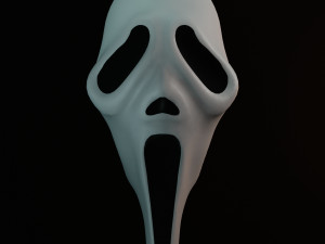 The Scream mask Ghostface Modelo 3D