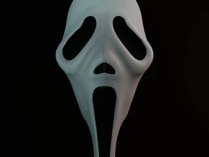 A m&aacute;scara do Grito Ghostface Modelo 3D