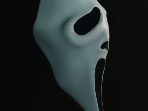 A m&aacute;scara do Grito Ghostface Modelo 3D