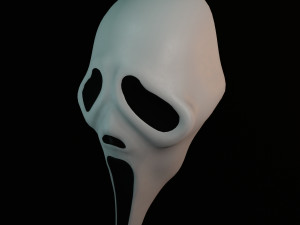 The Scream mask Ghostface Modelo 3D