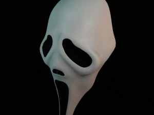 A m&aacute;scara do Grito Ghostface Modelo 3D