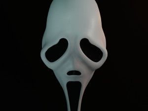 The Scream mask Ghostface Modelo 3D