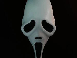 A m&aacute;scara do Grito Ghostface Modelo 3D