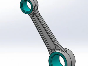 2 stroke engine connecting rod 3D Model