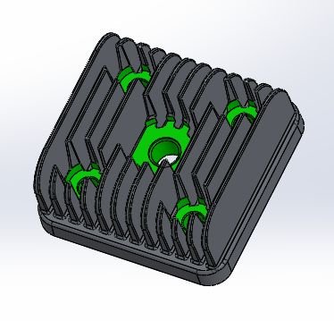 2 stroke engine head Model 3D .c4d .max .obj .3ds .fbx .stl .blend 