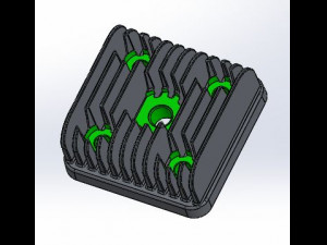 2 stroke engine head 3D Model
