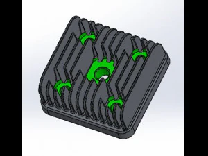 2ストロークエンジンヘッド 3Dモデル