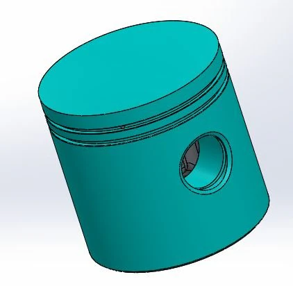 2 stroke engine piston 3D Model .c4d .max .obj .3ds .fbx .stl .blend 