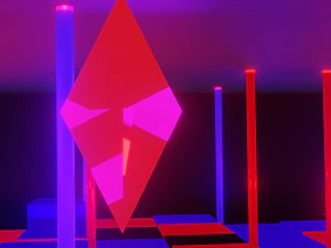 Neon scene 3D Model