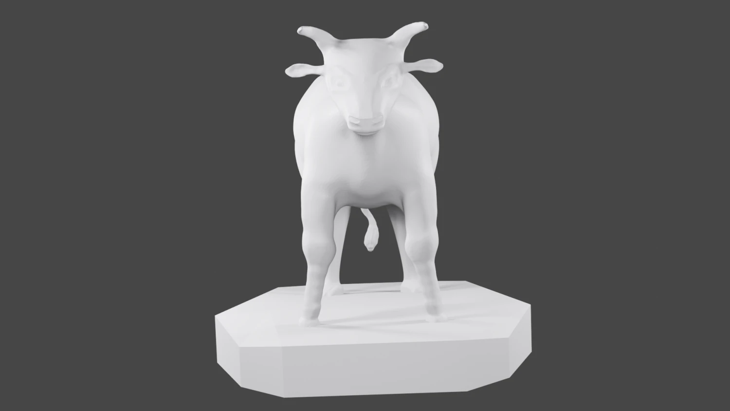 3d cow 3D Print Model .c4d .max .obj .3ds .fbx .stl .blend 