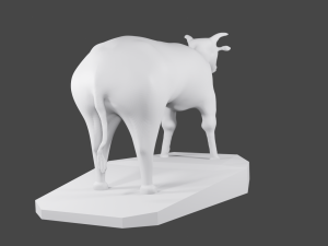 3d cow Modèles 3D en vedette