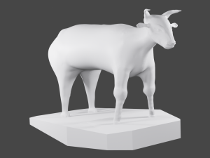 3d cow Modèles 3D en vedette