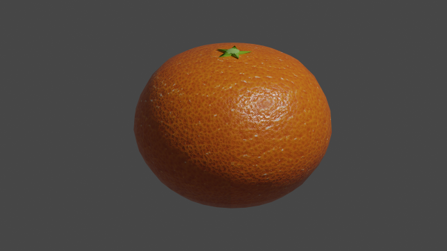 Mandarin 3D Модель .c4d .max .obj .3ds .fbx .stl .blend 