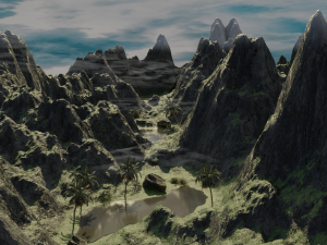 tropical valley 3D Модель