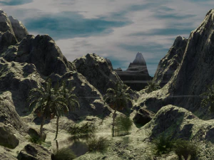 tropical valley 3D Model