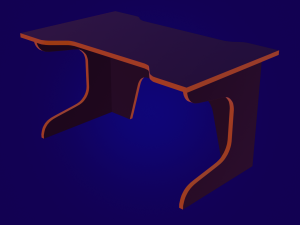 Game table E-Sport Gear Comfy ESG-14 BY for decor or games 3D 模型