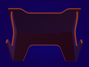 Game table E-Sport Gear Comfy ESG-14 BY for decor or games 3D 模型