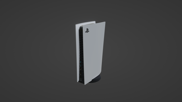 PlayStation 5 3D Model .c4d .max .obj .3ds .fbx .stl .blend 
