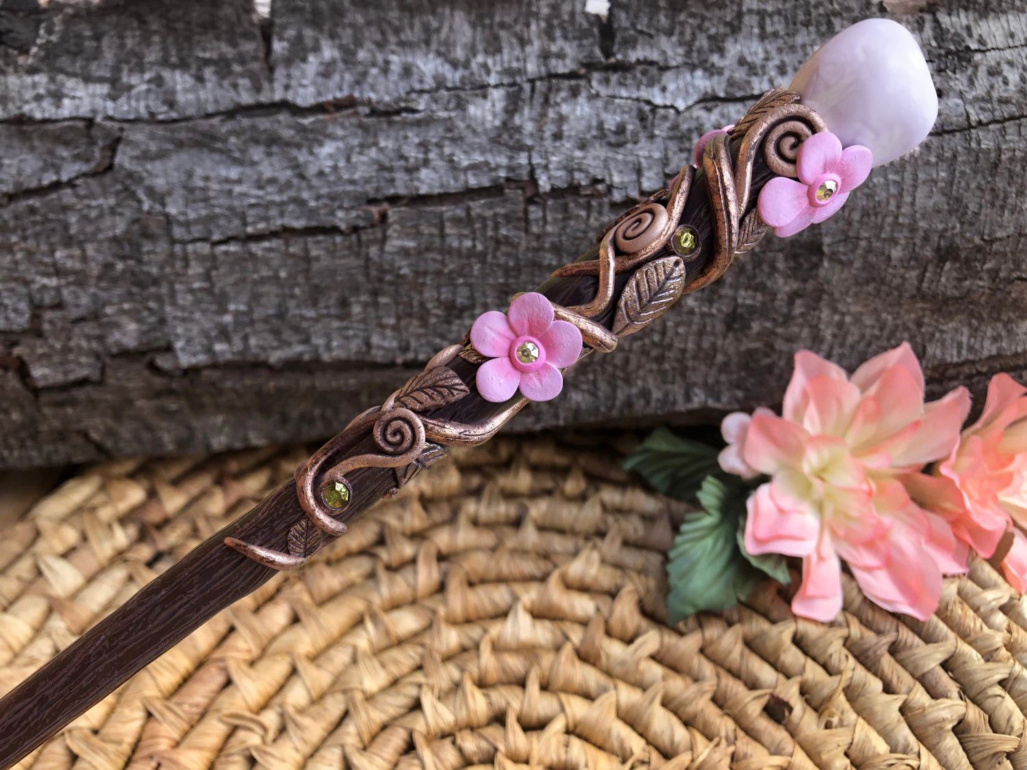 fairy wand - magic wand - nature wand - flower wand 3D Model .c4d .max .obj .3ds .fbx .stl .blend 