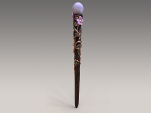 fairy wand - magic wand - nature wand - flower wand Modèle 3D