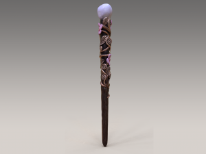 fairy wand - magic wand - nature wand - flower wand Modèle 3D