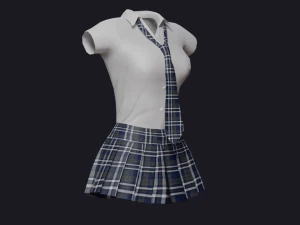 School Uniform Student Uniform 3D Model