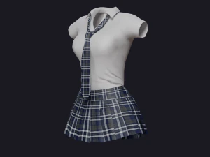 School Uniform Student Uniform 3D Model