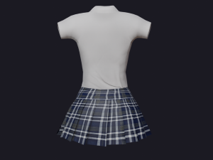 School Uniform Student Uniform 3D Model