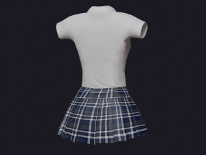 School Uniform Student Uniform 3D Model