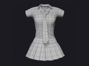 School Uniform Student Uniform 3D Model