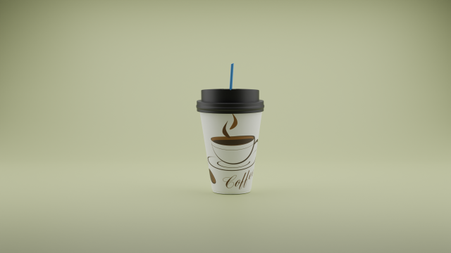 A glass of coffee 3Dモデル .c4d .max .obj .3ds .fbx .stl .blend