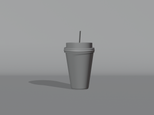 A glass of coffee 3Dモデル