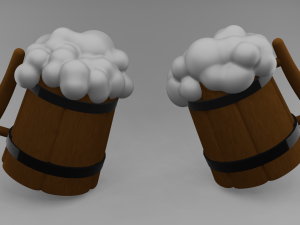 Beer mug 3D 모델