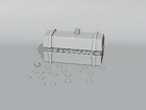 Chest of gold 3D Model
