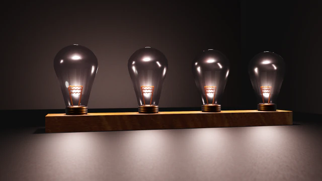 Лампа 3D Модель .c4d .max .obj .3ds .fbx .stl .blend 