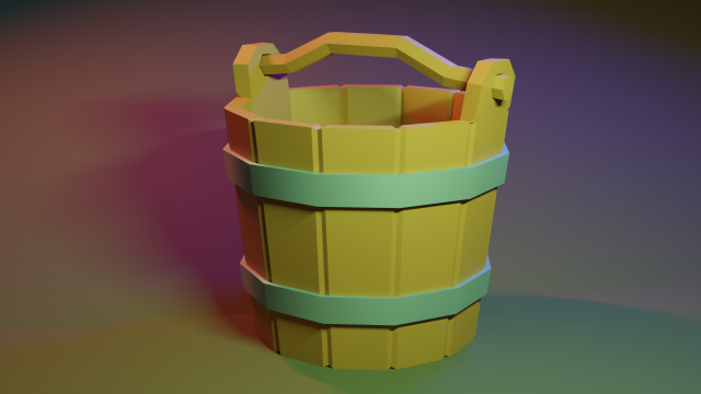Bucket 3D 模型 .c4d .max .obj .3ds .fbx .stl .blend 